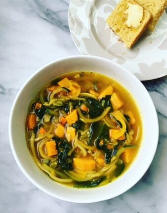 Veggie-Loaded Zoodle Soup