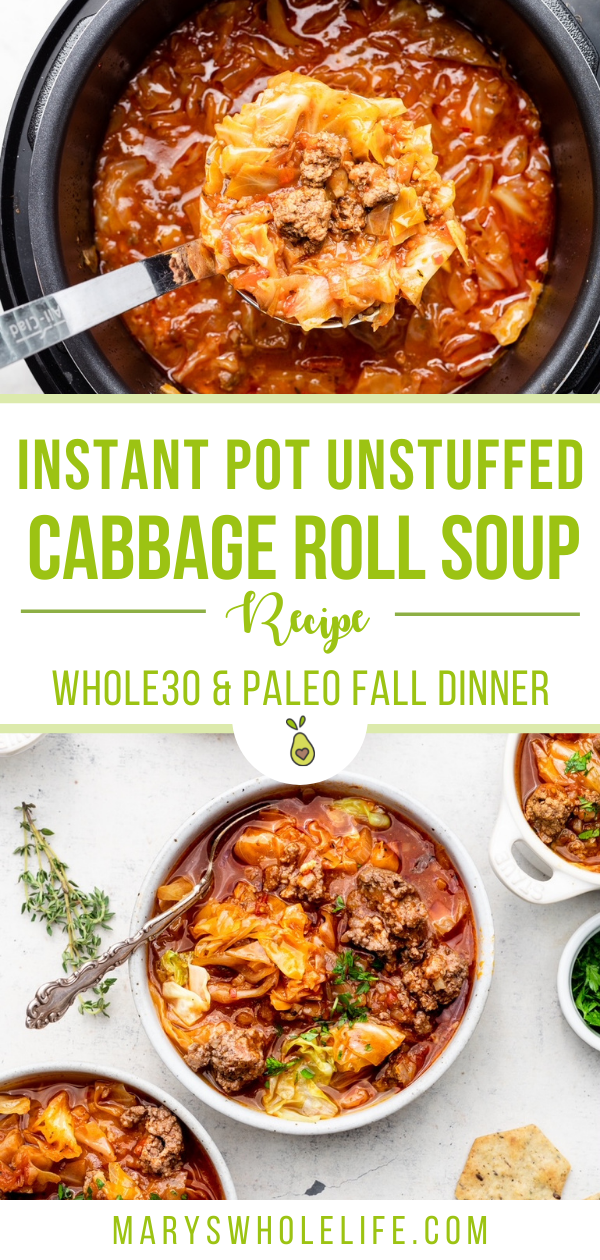 Instant Pot Unstuffed Cabbage Soup Longpin