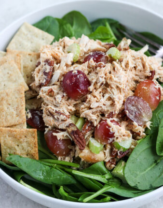 Healthy Chicken Salad with Grapes