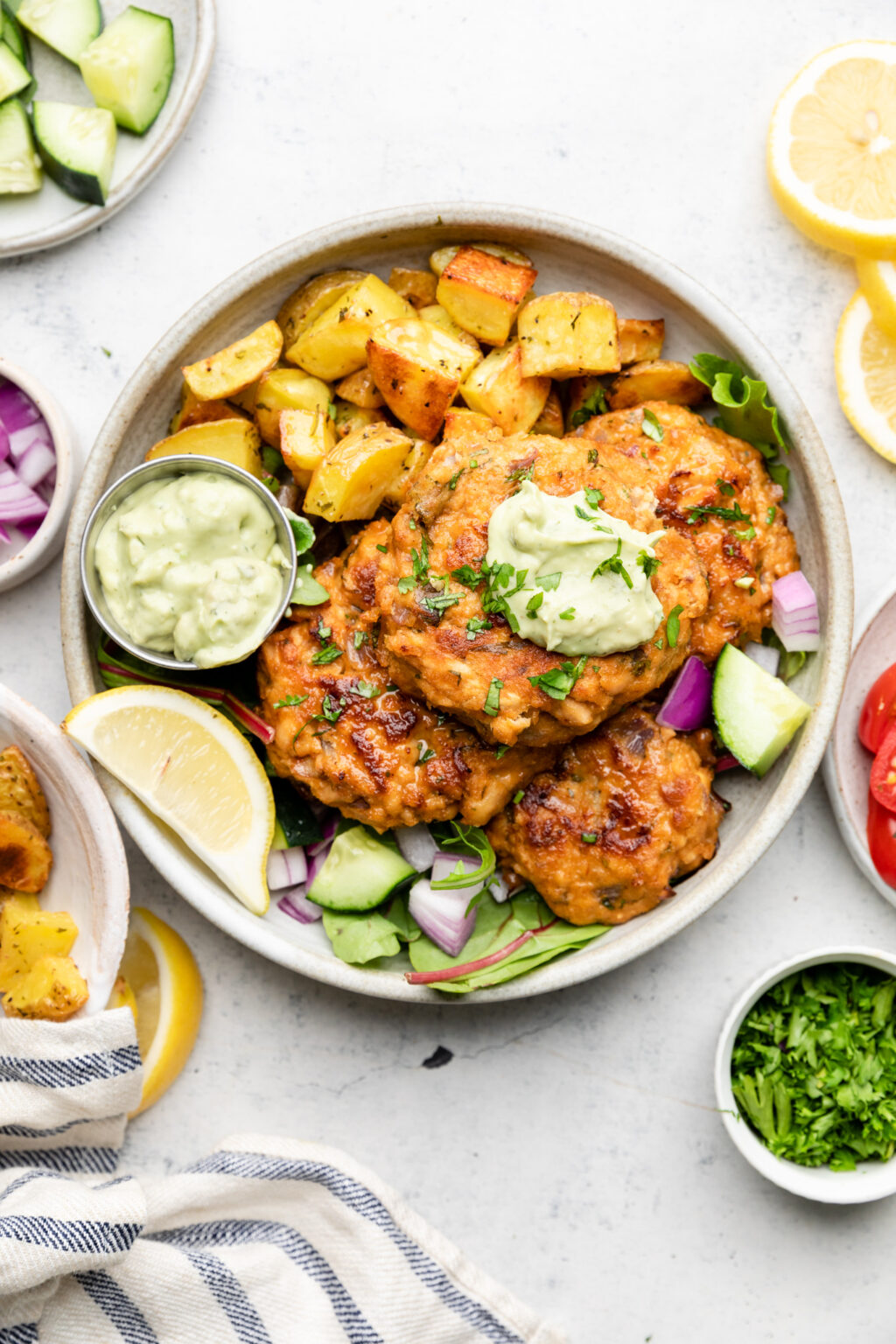 Southwest Keto Salmon Patties with Avocado Aioli Mary's Whole Life
