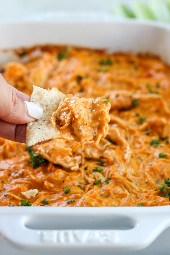 Instant Pot Keto Buffalo Chicken Dip (Dairy Free) Keto Friendly