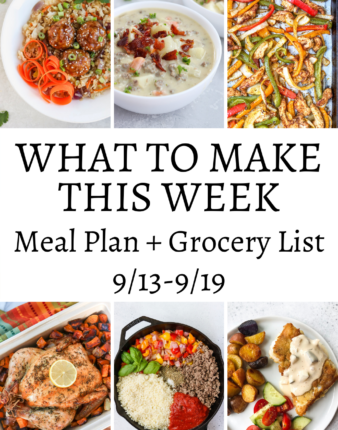 What To Make This Week – 9/13-9/19