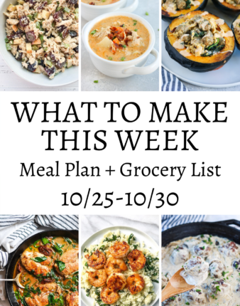 What To Make This Week – 10/25-10/30