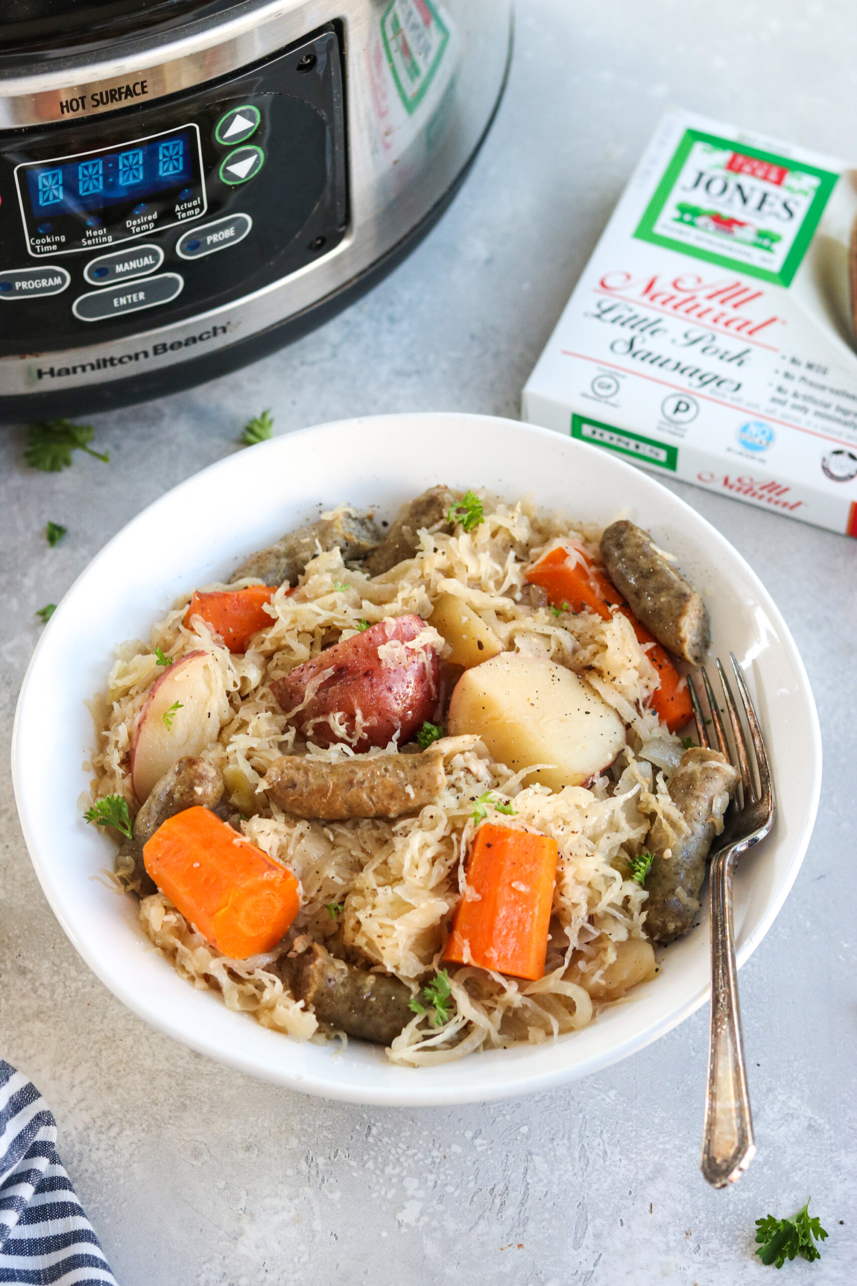 Slow Cooker Sausage, Sauerkraut, and Apples (Whole30) Mary's Whole Life