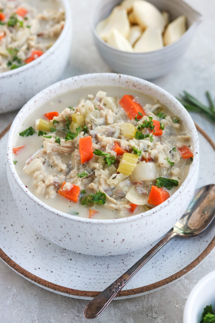Copycat Panera Chicken & Wild Rice Soup Dairy Free Mary's Whole Life