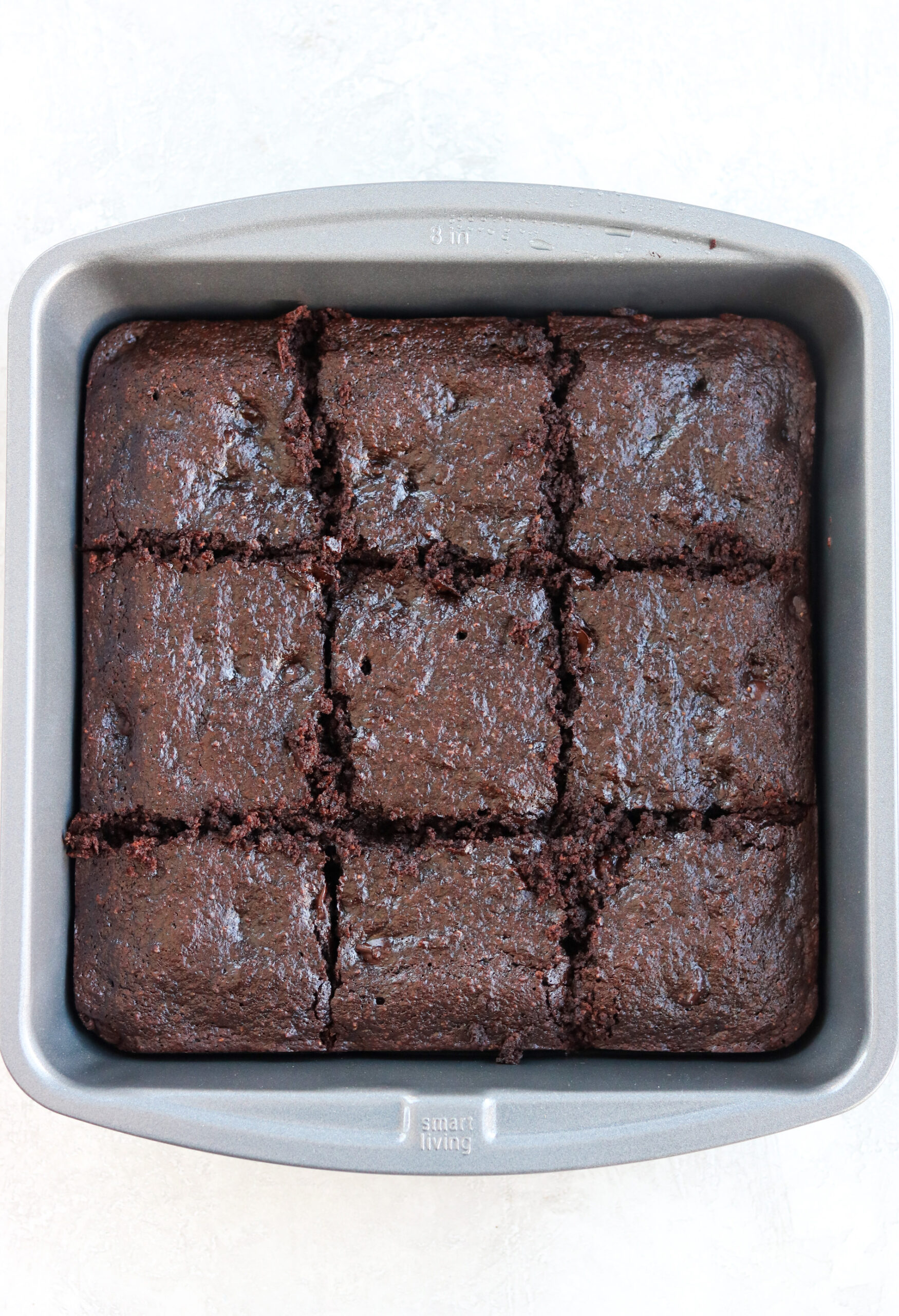 brownies in a baking pan