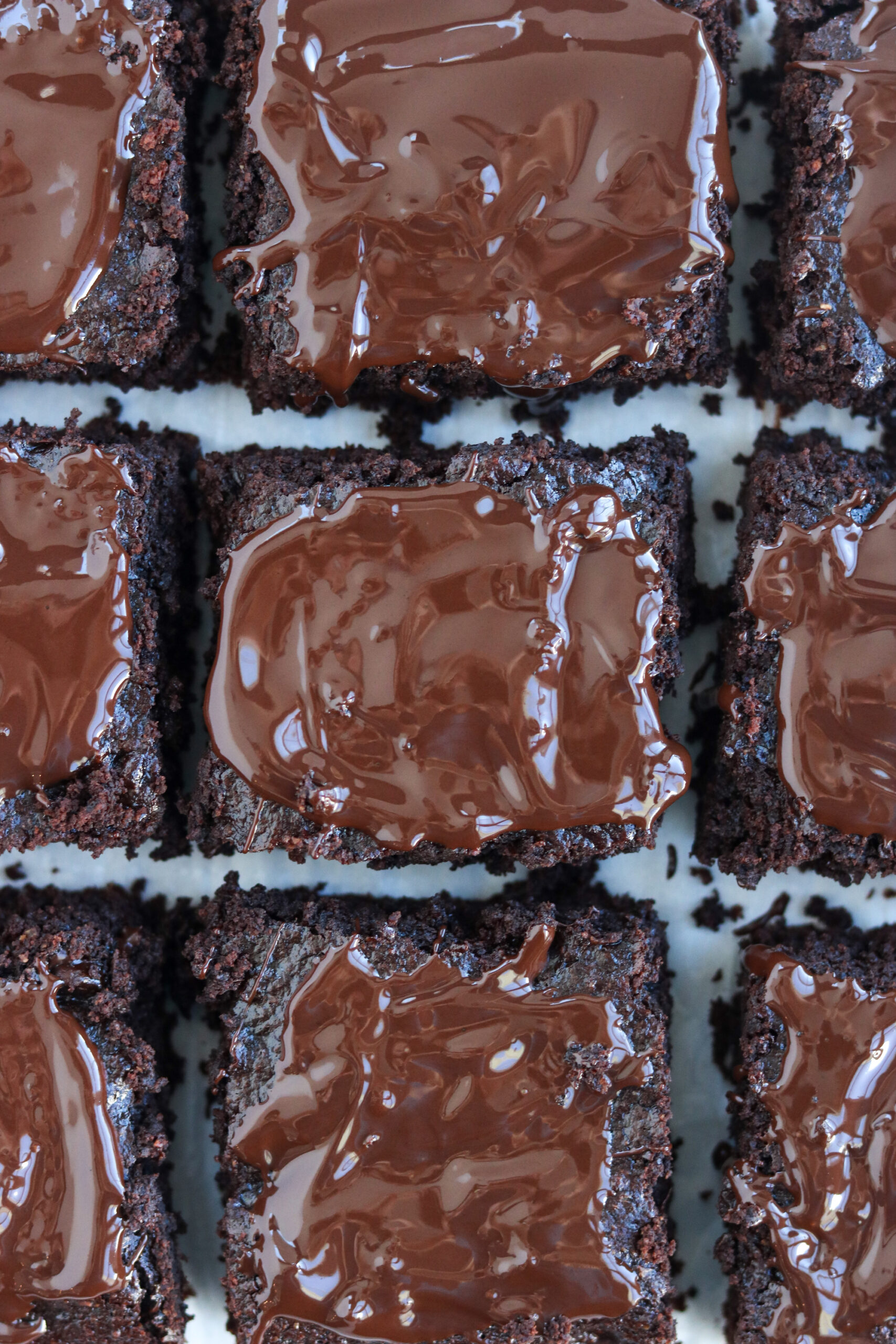 chocolate brownies in a baking pan
