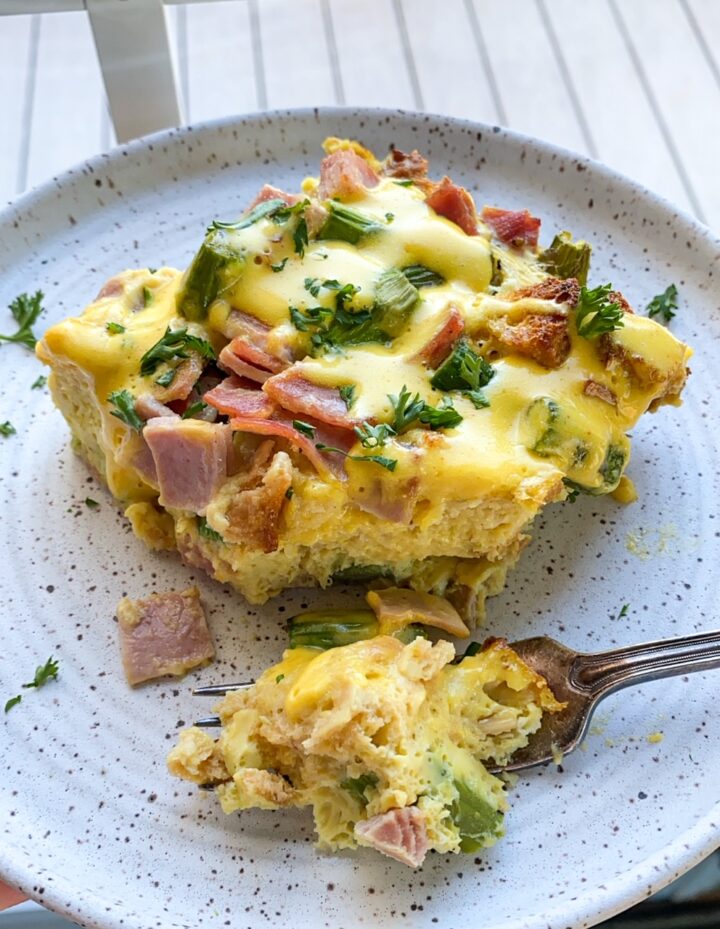 Gluten Free Overnight Eggs Benedict Casserole (Dairy Free)
