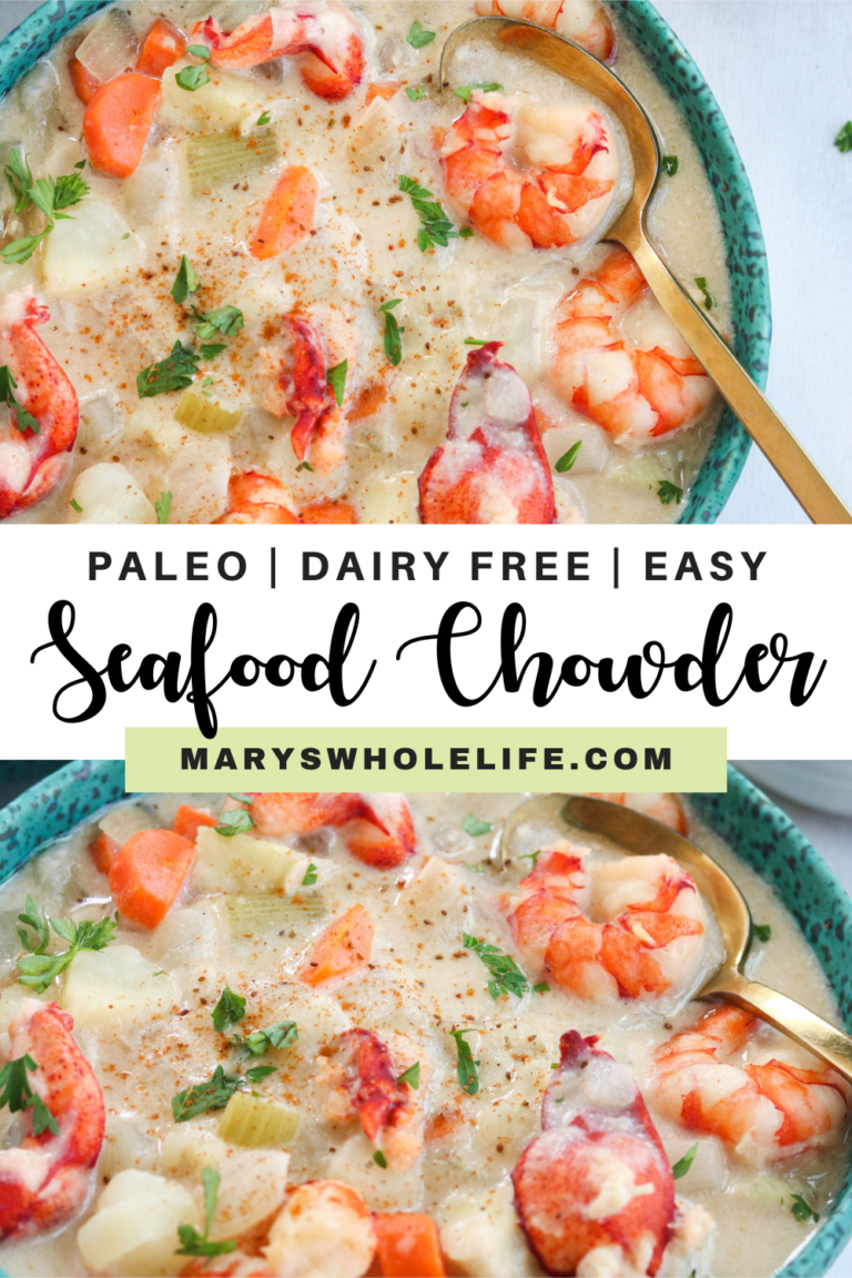 Paleo Seafood Chowder (Dairy Free) Mary's Whole Life