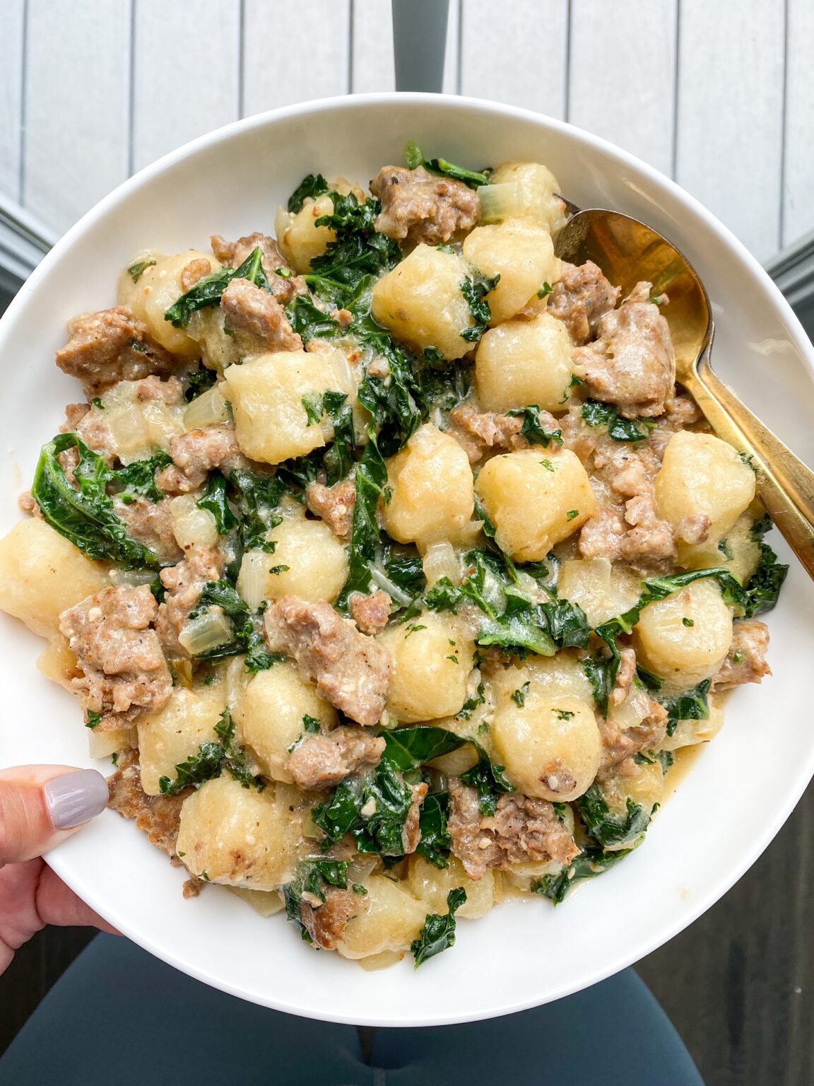 Paleo Sausage Kale Gnocchi (Gluten Free) Mary's Whole Life
