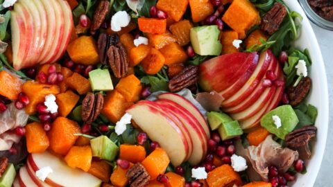 Fall Harvest Salad with Maple Apple Cider Vinaigrette