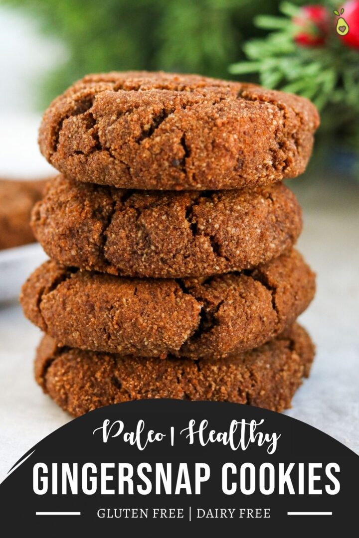 Soft Gingersnap Almond Flour Cookies Paleo & Gluten Free