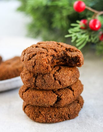 Almond Flour Gingersnap Cookies