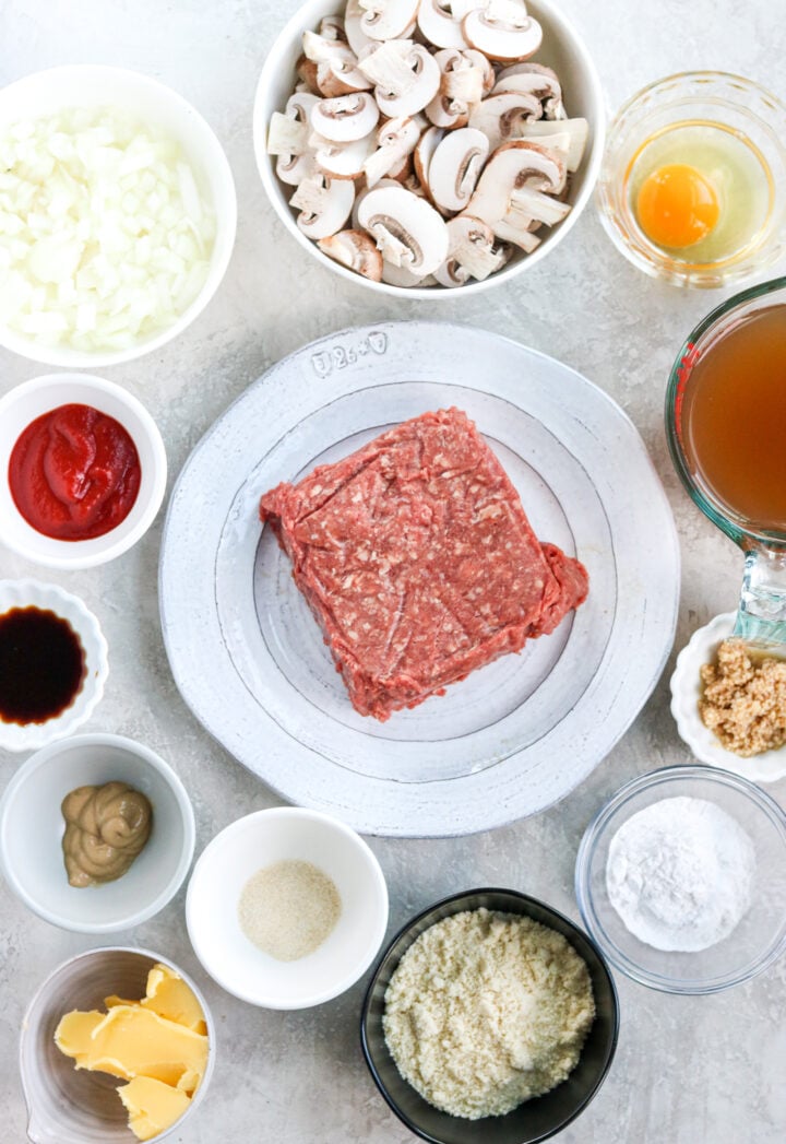 ingredients to make Salisbury steak