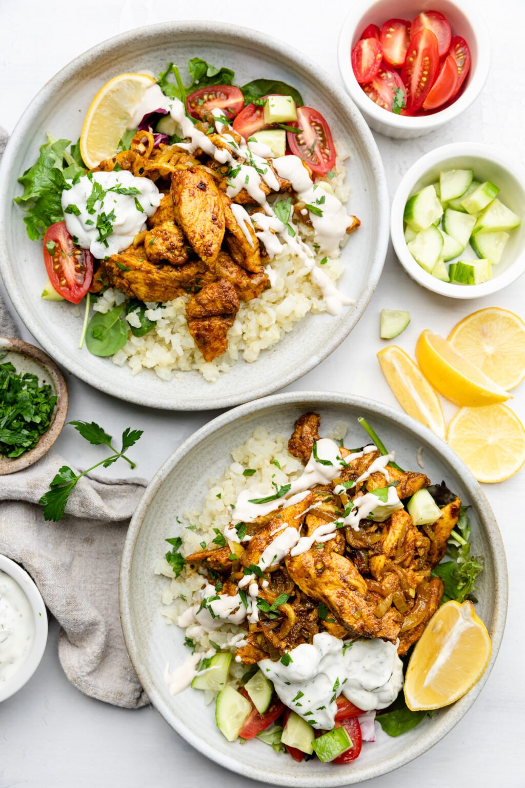 Easy Sheet Pan Chicken Shawarma Bowls Whole30 Mary's Whole Life