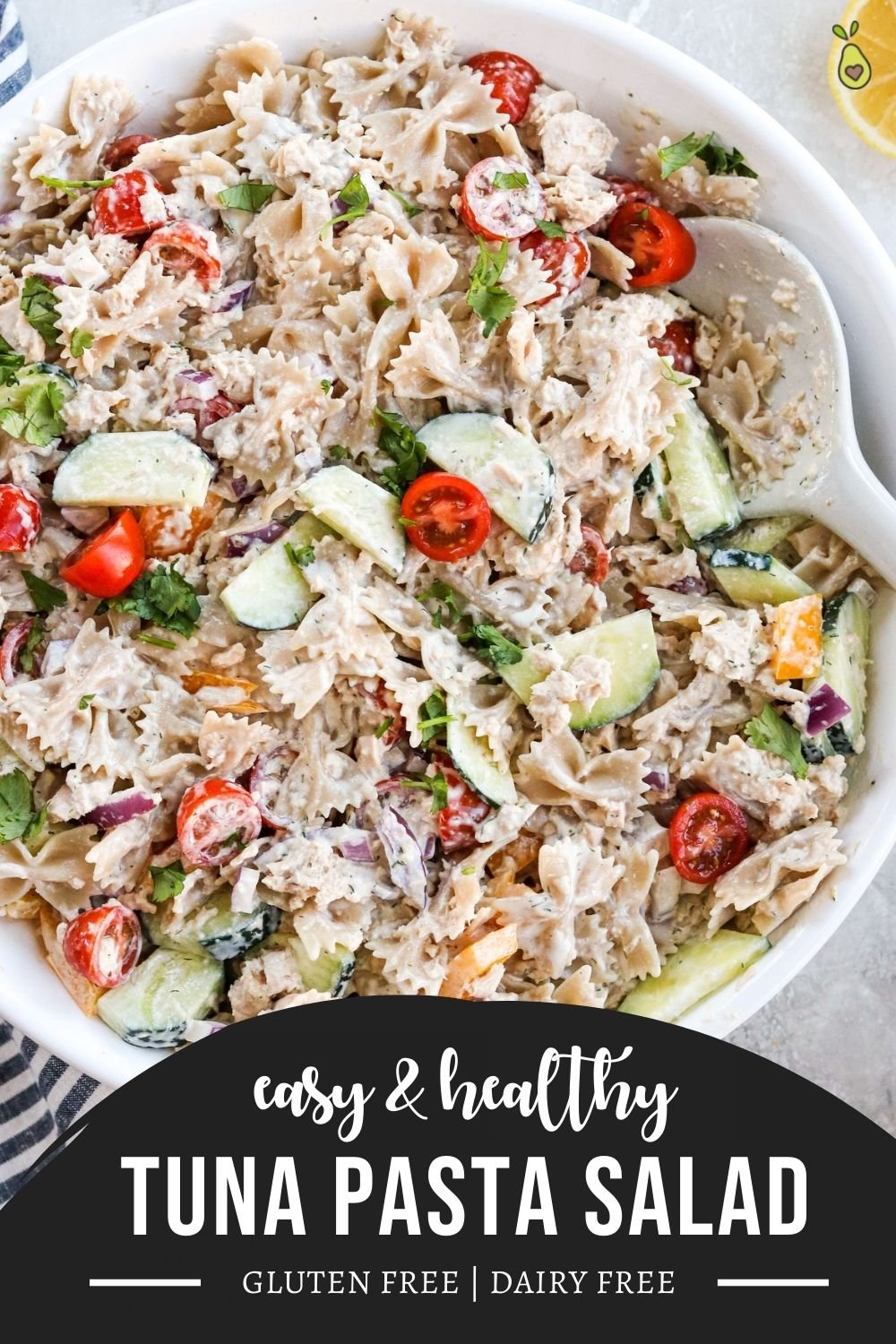 pinterest longpin for easy and healthy pasta salad with tuna