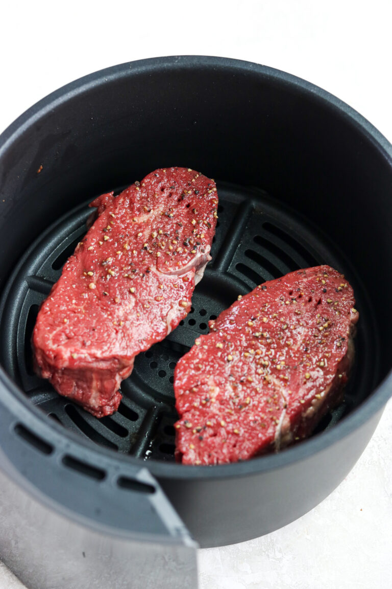 Air Fryer Filet Mignon With Garlic Herb Butter Quick Easy Recipe