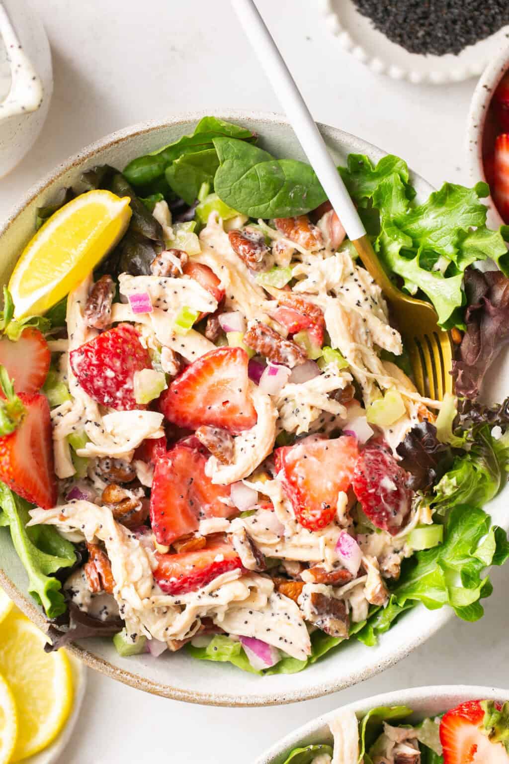 Strawberry Poppyseed Chicken Salad Mary's Whole Life