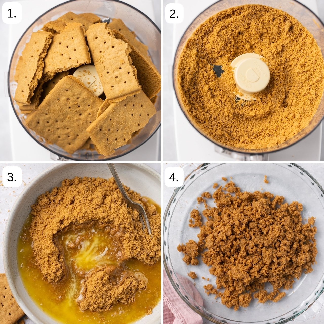 step by step instructions for gluten free graham cracker crust