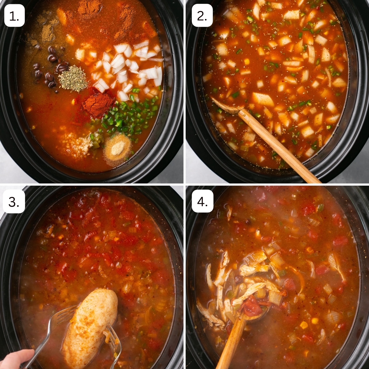 Step by step instructional photos for how to make this chick fil a tortilla soup copycat