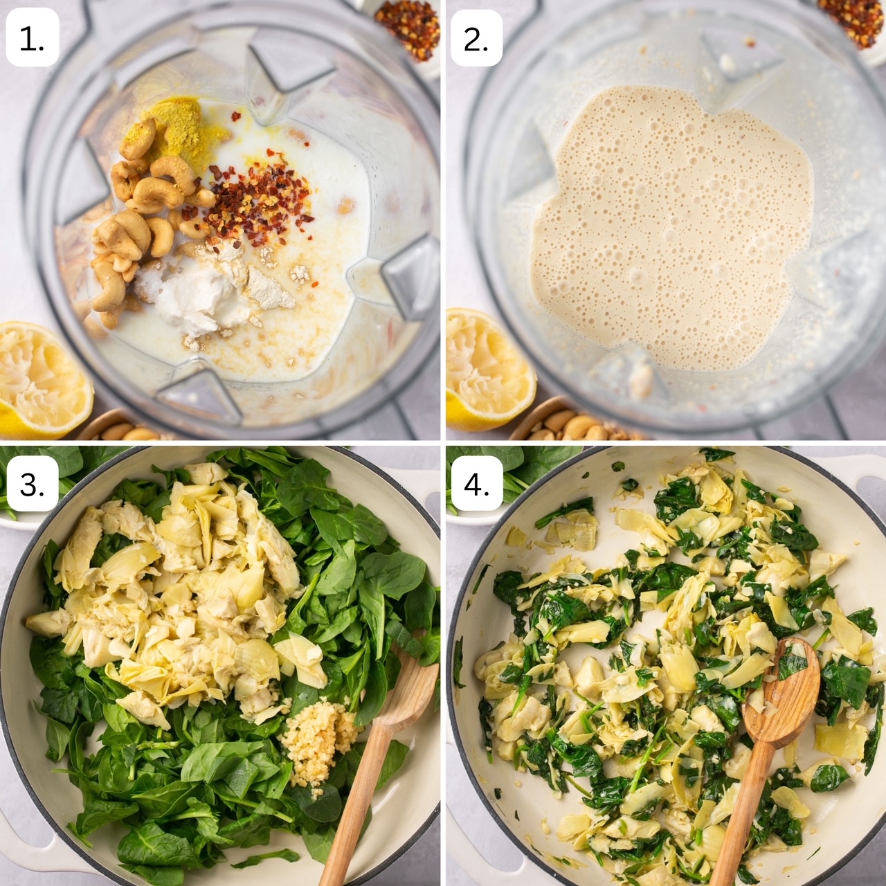 numbered step by step photos showing how to make this recipe