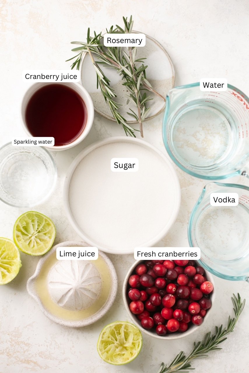 recipe ingredients in nesting bowls and labeleld