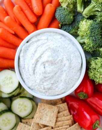 Easy Cottage Cheese Dip with Ranch Seasoning