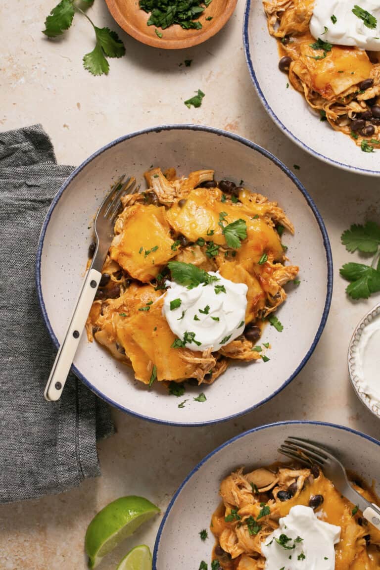 CrockPot Chicken Enchilada Casserole Mary's Whole Life