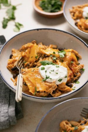 Crock-Pot Chicken Enchilada Casserole Mary's Whole Life