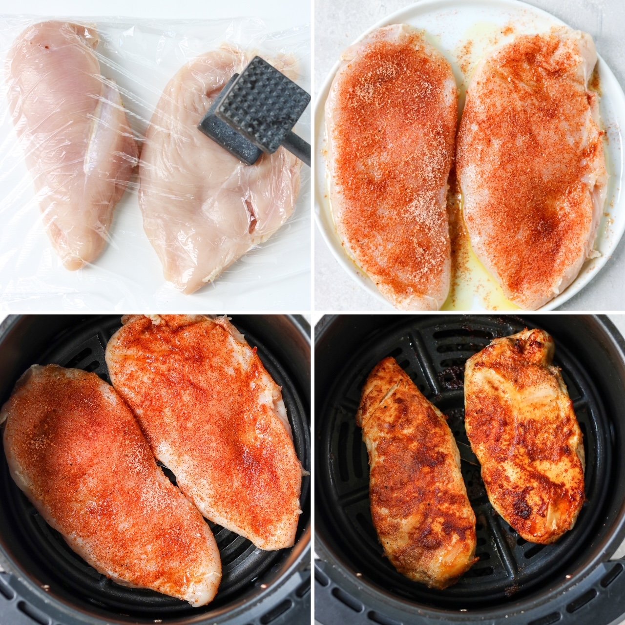 steps for making chicken breast in the air fryer