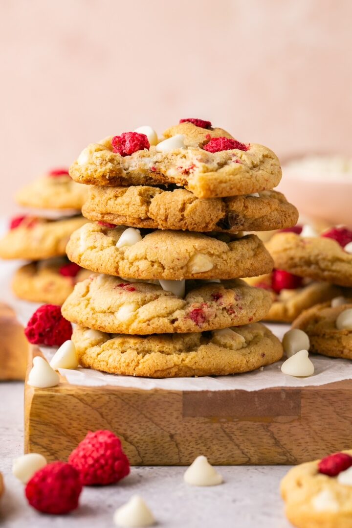 Raspberry and White Chocolate Cookies | Gluten Free