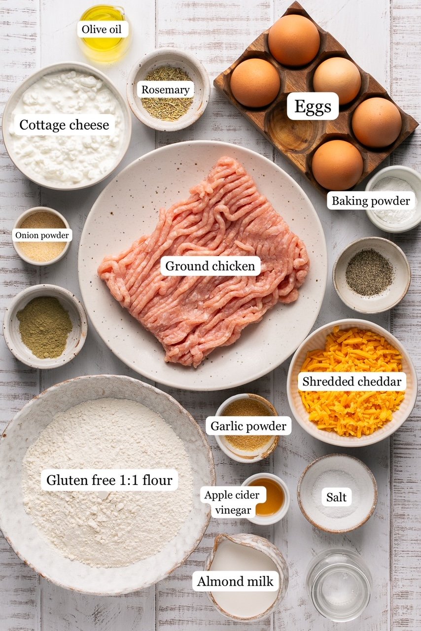 ingredients needed for gluten free protein biscuits